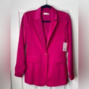 Intempo Vibrant Satin Pink Women's Blazer